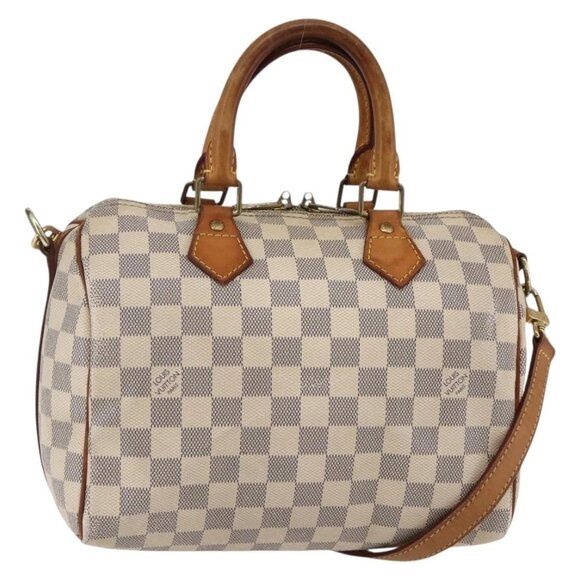 LOUIS VUITTON Damier Azur Speedy Bandouliere 25 Hand Bag N41000 LV Auth 147460 - Picture 2 of 16